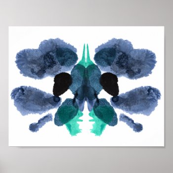 Rorschach Inkblot Test Fun Art Print by AcupunctureProducts at Zazzle