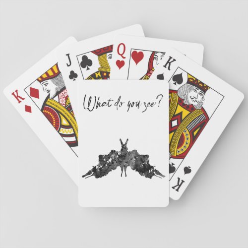 Rorschach inkblot test playing cards