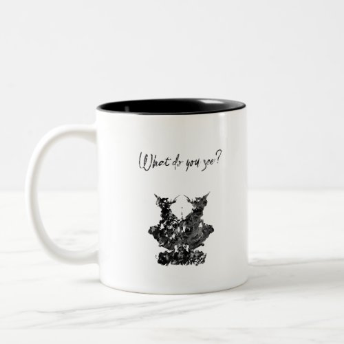 Rorschach inkblot test Two_Tone coffee mug