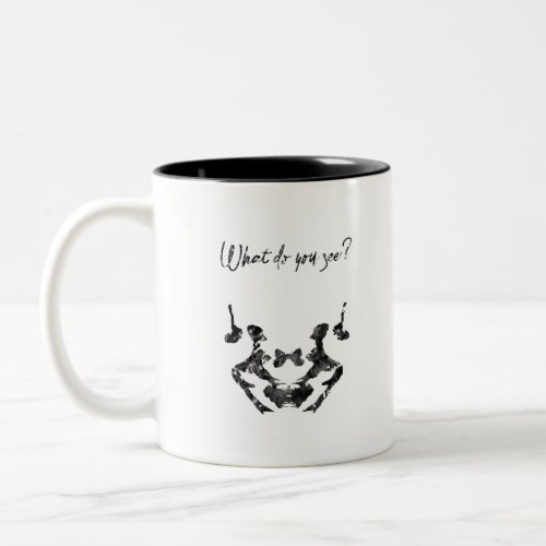 Rorschach inkblot test Two_Tone coffee mug
