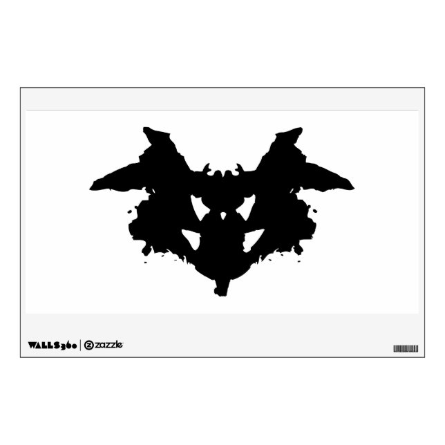 Rorschach Inkblot Wall Sticker (Front)