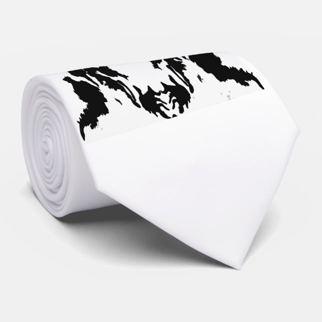 Rorschach Neck Tie (Rolled)