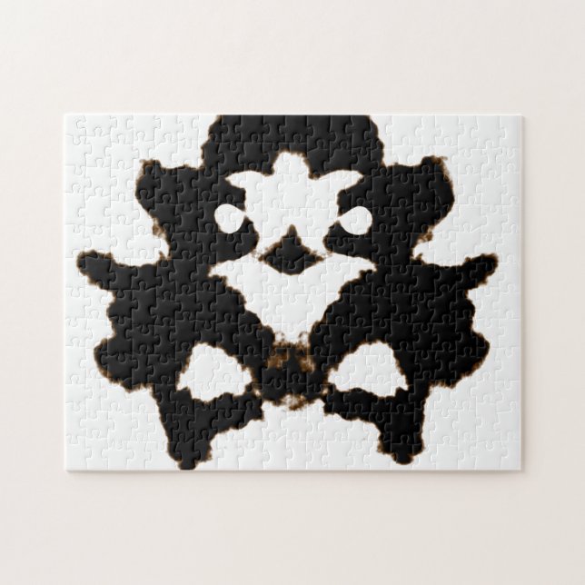 Rorschach Test of an Ink Blot Card Jigsaw Puzzle (Horizontal)