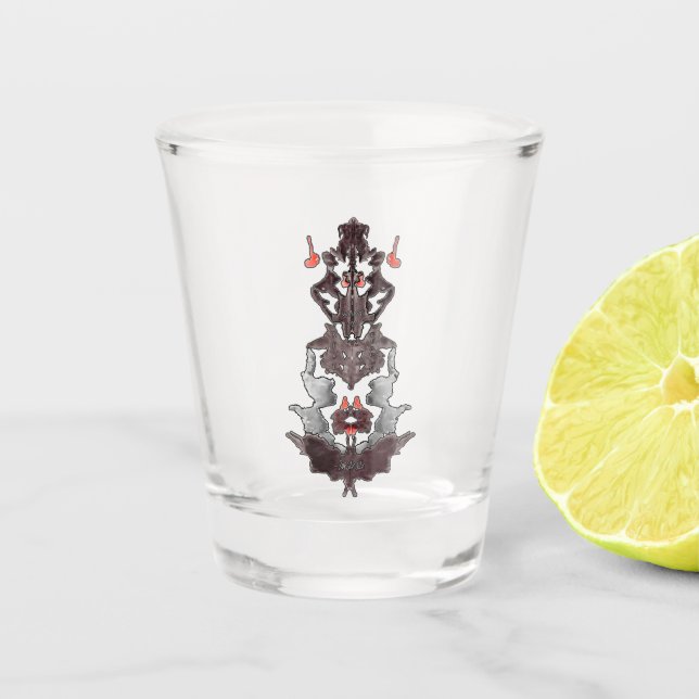 Rorschach Wants To Read People Shot Glass (Front)