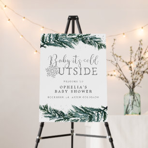 RORY Baby Its Cold Outside Baby Shower Welcome Foam Board