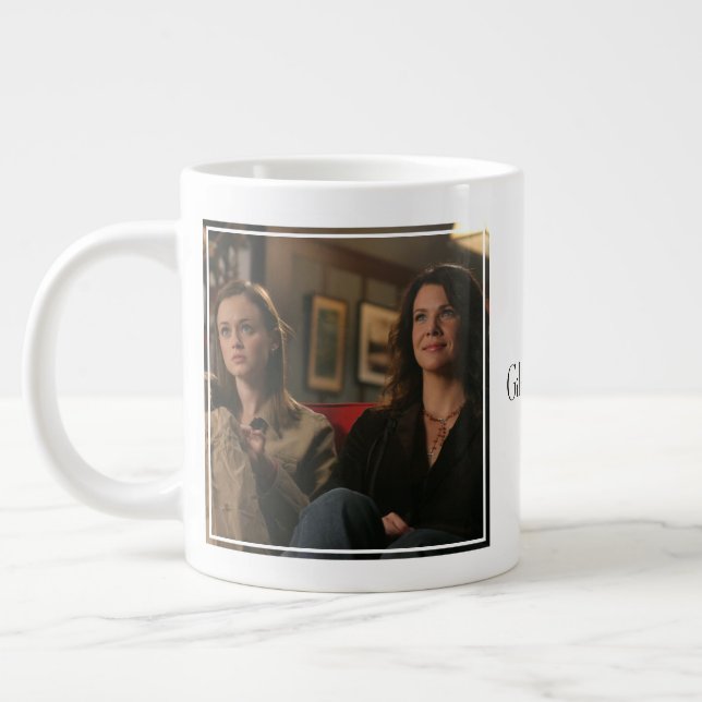 Rory & Lorelai Watch a Movie Giant Coffee Mug (Left)