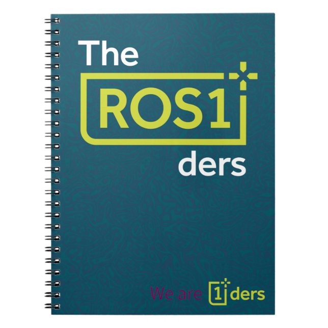 ROS1der Spiral Notebook Teal Design (Front)