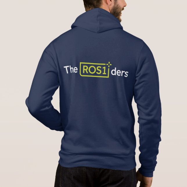 ROS1ders Navy Hoodie Design #1 (Back)