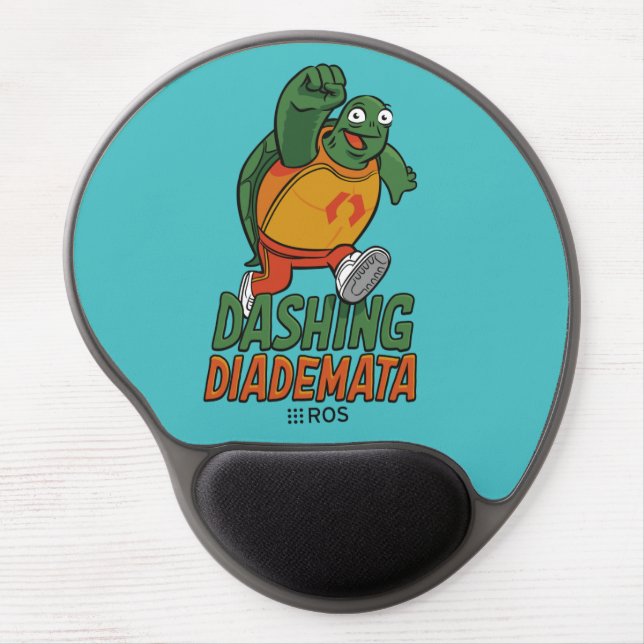 ROS 2 Dashing Diademata Gel Mouse Pad (Front)
