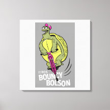 ROS Bouncy Bolson on Wrapped Canvas