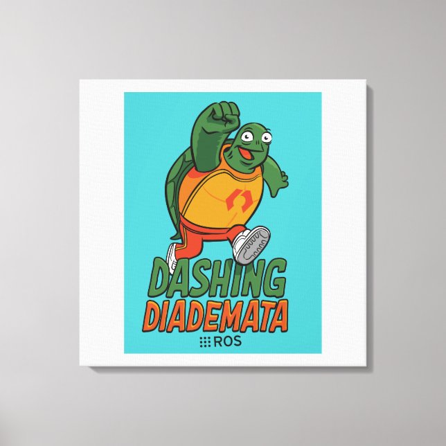 ROS Dashing Diademata on Wrapped Canvas Print (Front)