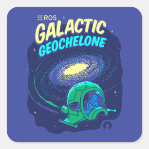 ROS Galactic Geochelone Square Sticker