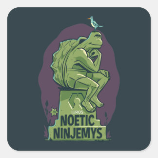 ROS Noetic Ninjemys Square Sticker