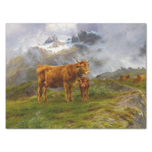Rosa Bonheur  Highland Cattle Tissue Paper