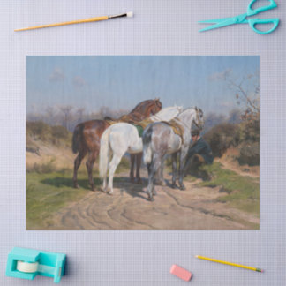 Rosa Bonheur | Relay Hunting (1887) Tissue Paper