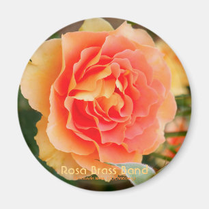 Rosa Brass Band [Round Magnet] Magnet