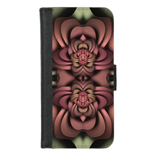 Rosa Canina Erratica Abstract Floral iPhone 87 Wallet Case