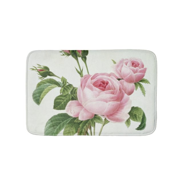 Rosa Centifolia Bathroom Mat (Front)