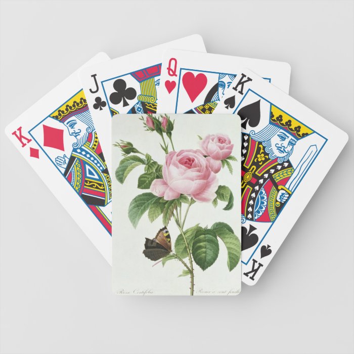 Rosa Centifolia Deck Of Cards