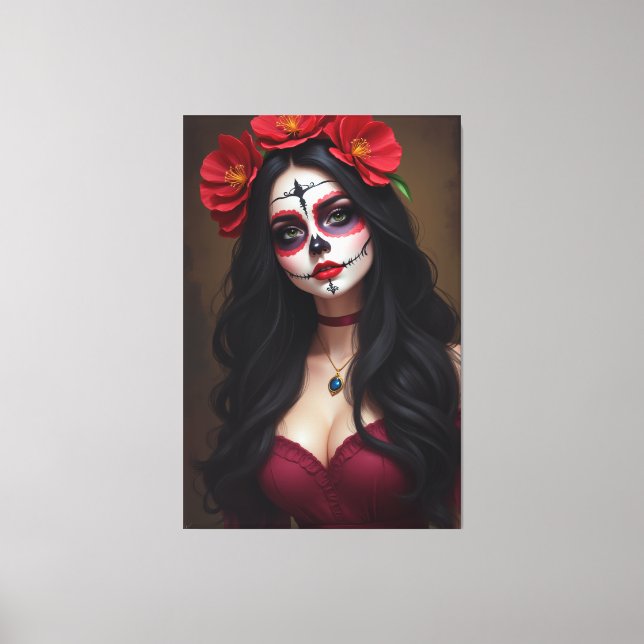 Rosa de los Muertos  Canvas Print (Front)