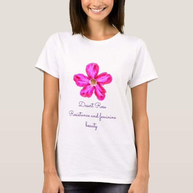 Rosa do deserto vermelha T-Shirt (Front)