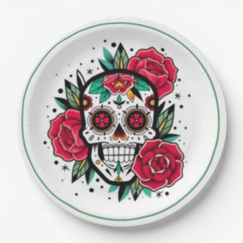 Rosa DOD Party Paper Plates