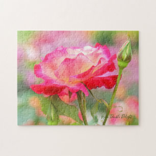 Rosa Double Delight Jigsaw Puzzle