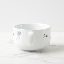 Rosa: Elegant One Line Art Bowl