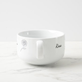 Rosa: Elegant One Line Art Bowl