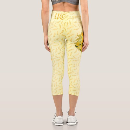 Rosa Gold Bunny Capri Leggins