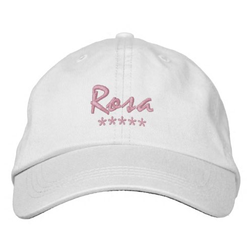 Rosa Name Embroidered Baseball Cap
