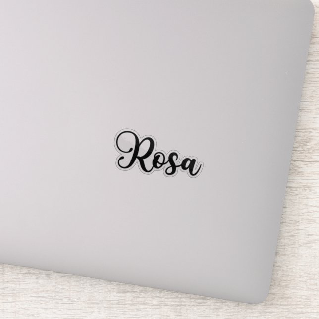 Rosa Name - Handwritten Calligraphy Sticker (Detail)