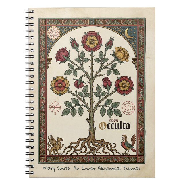 Rosa Occulta Alchemical Grimoire Notebook (Front)