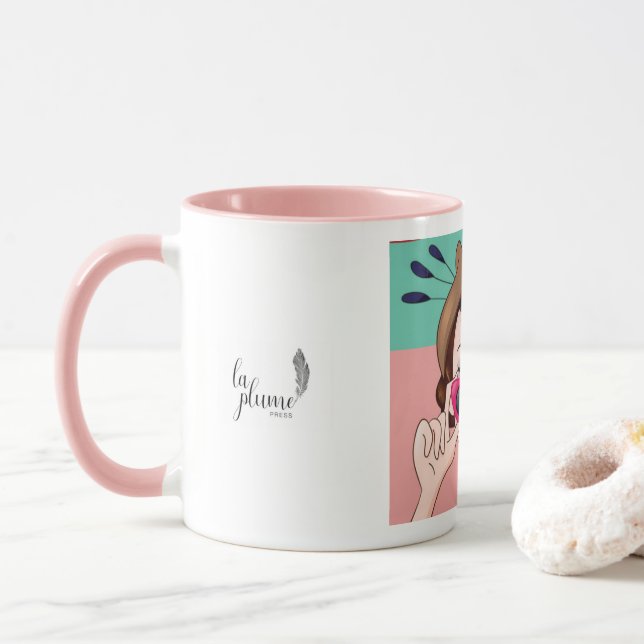 Rosa Reed Java Mug (With Donut)
