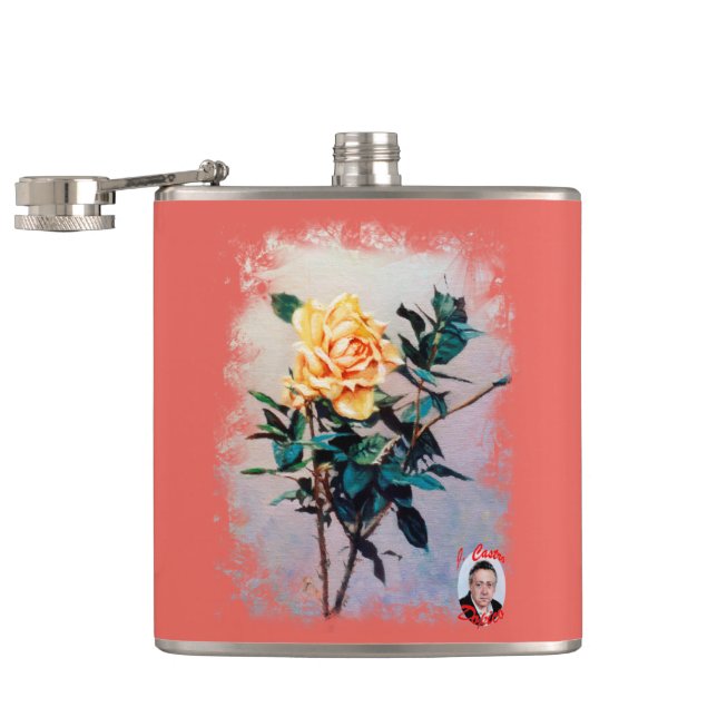 Rosa/Rose Flask (Opened)