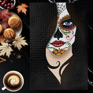 Rosa Sugar Skull Portrait Jigsaw Puzzle