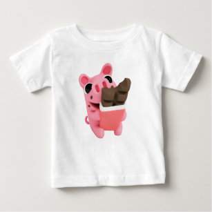 Rosa the Pig Chocolate Baby T-Shirt