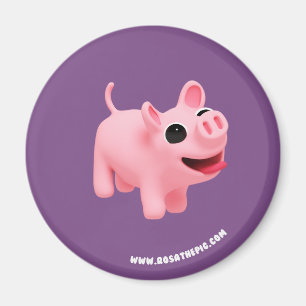 Rosa the Pig Jumps Magnet