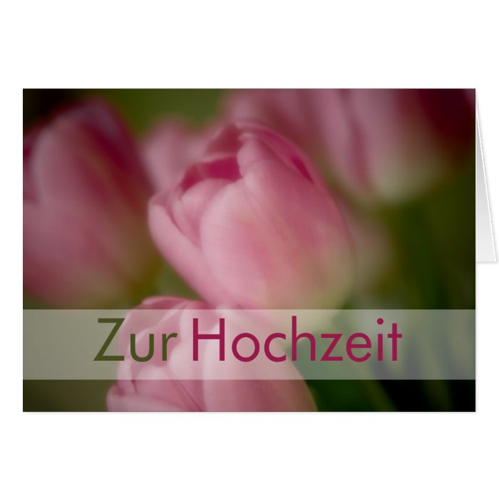 Rosa Tulpen • Glueckwunschkarte Hochzeit Greeting Cards