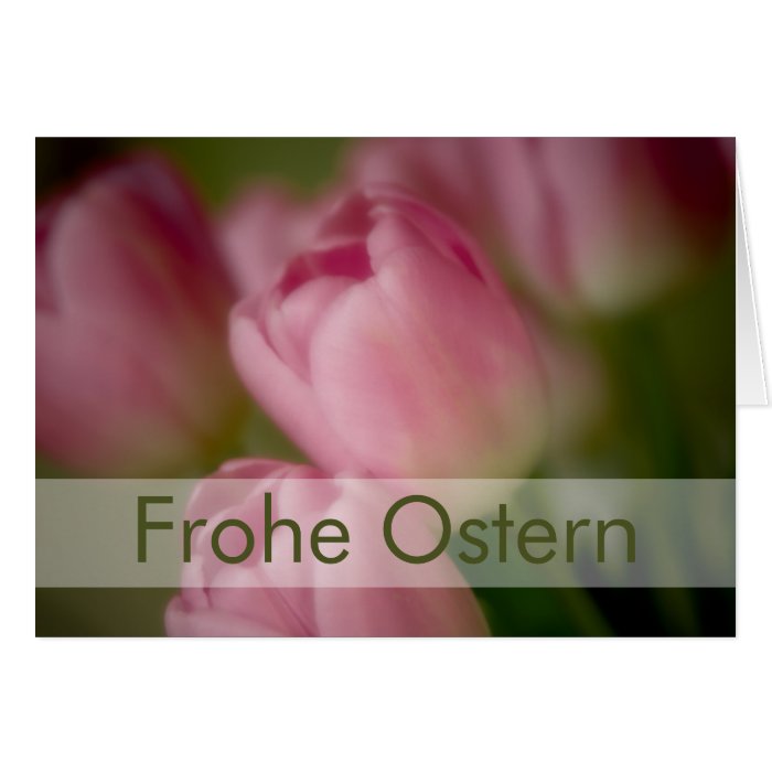 Rosa Tulpen • Osterkarte Greeting Card