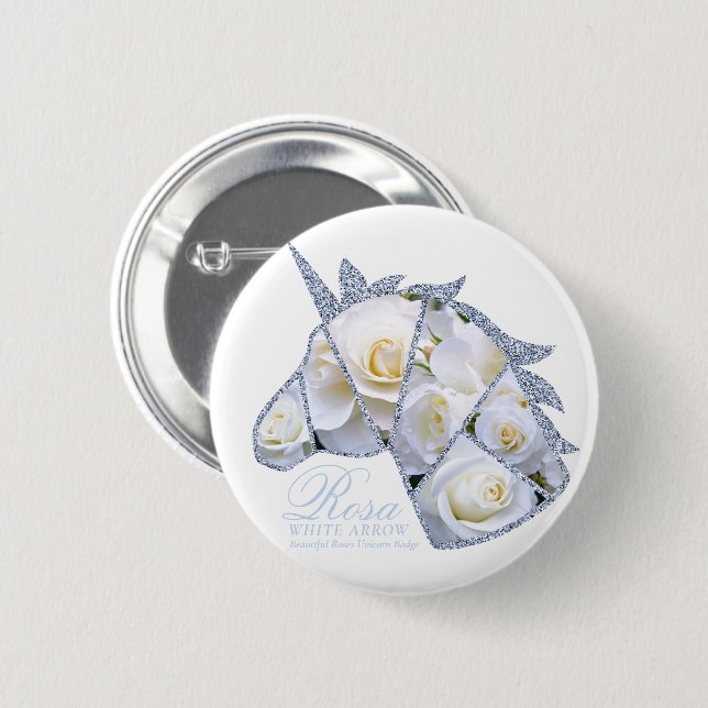 Rosa White Arrow Button (Front & Back)