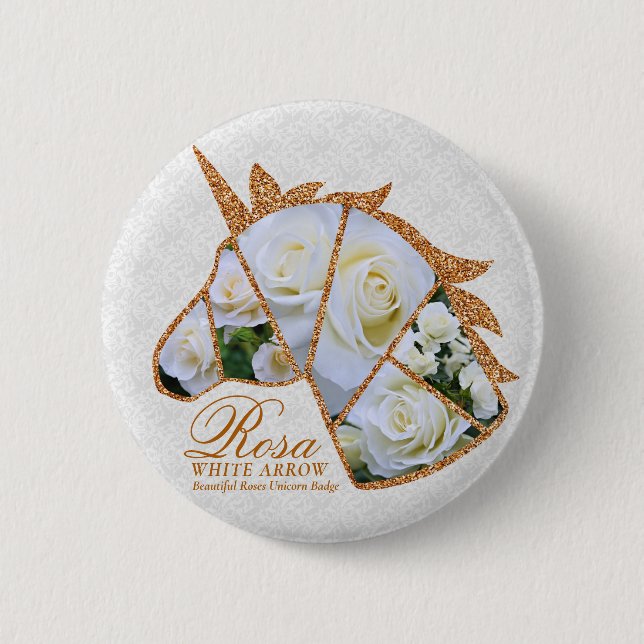 Rosa White Arrow Button (Front)