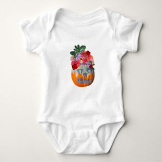 Rosabella Floral Pumpkin Graphic Baby Bodysuit