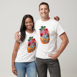 Rosabella Floral Pumpkin Graphic T-Shirt