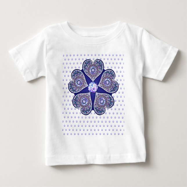 Rosace blue or red for baby&child baby T-Shirt (Front)