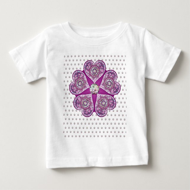 Rosace blue or red for baby&child baby T-Shirt (Front)
