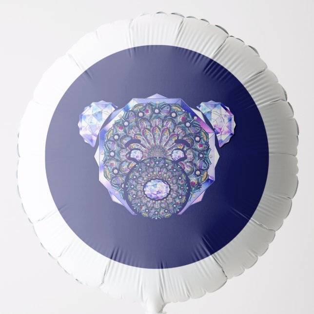 Rosace blue or red for baby&child balloon (Front)