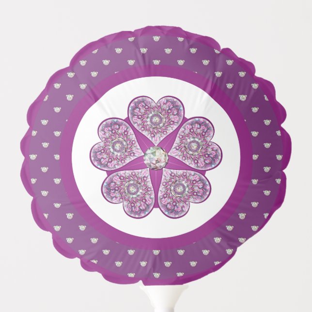 Rosace blue or red for baby&child balloon (Front)