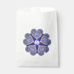 Rosace blue or red for baby&child favor bag