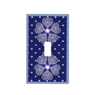 Rosace blue or red for baby&child light switch cover